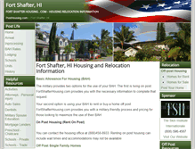 Tablet Screenshot of fortshafterhousing.com
